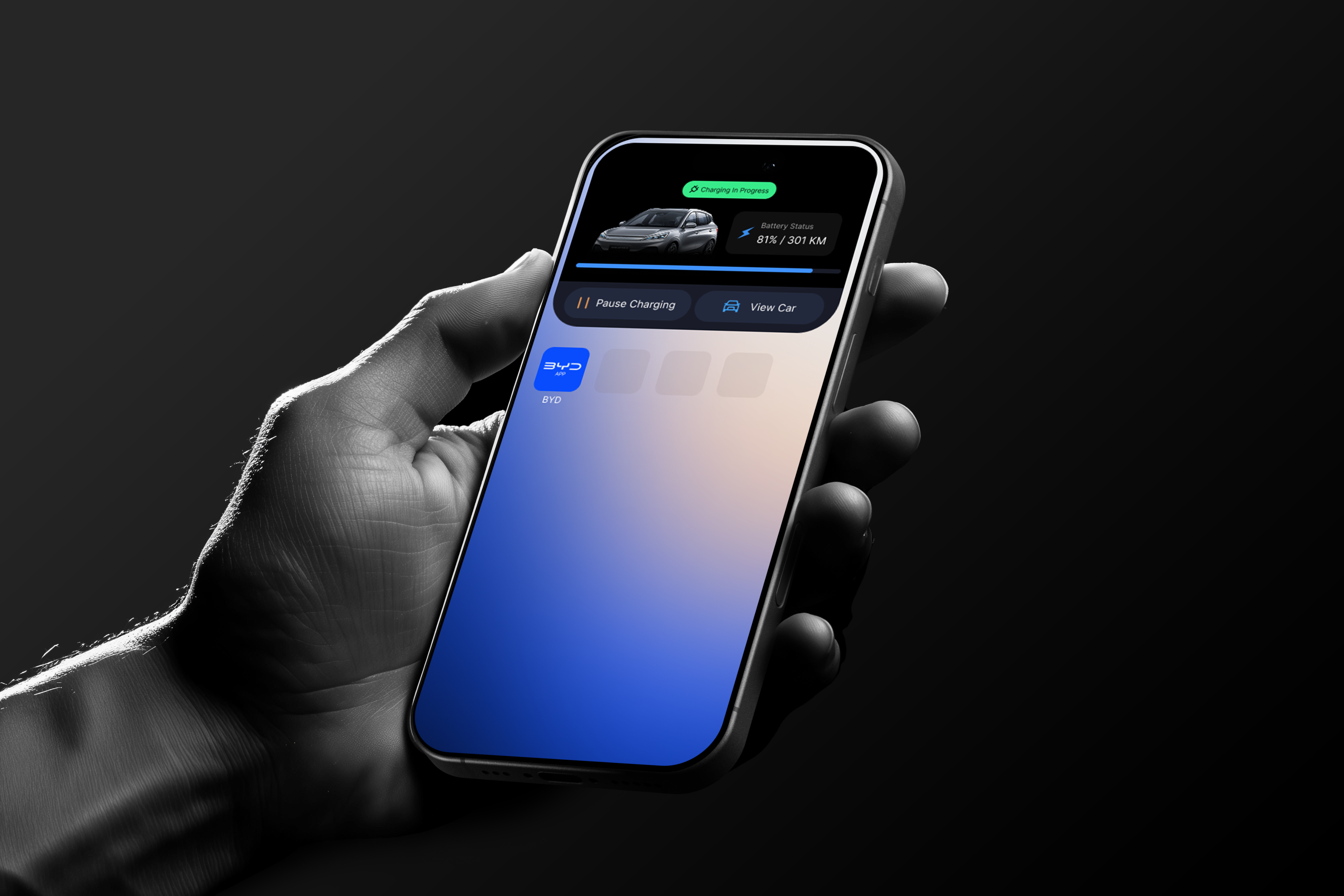 BYD app design project preview | Flight Mode Studio